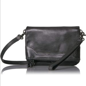 FRYE Melissa Leather Stadium Bag Crossbody